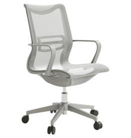 Chaise de bureau à roulettes - Gris