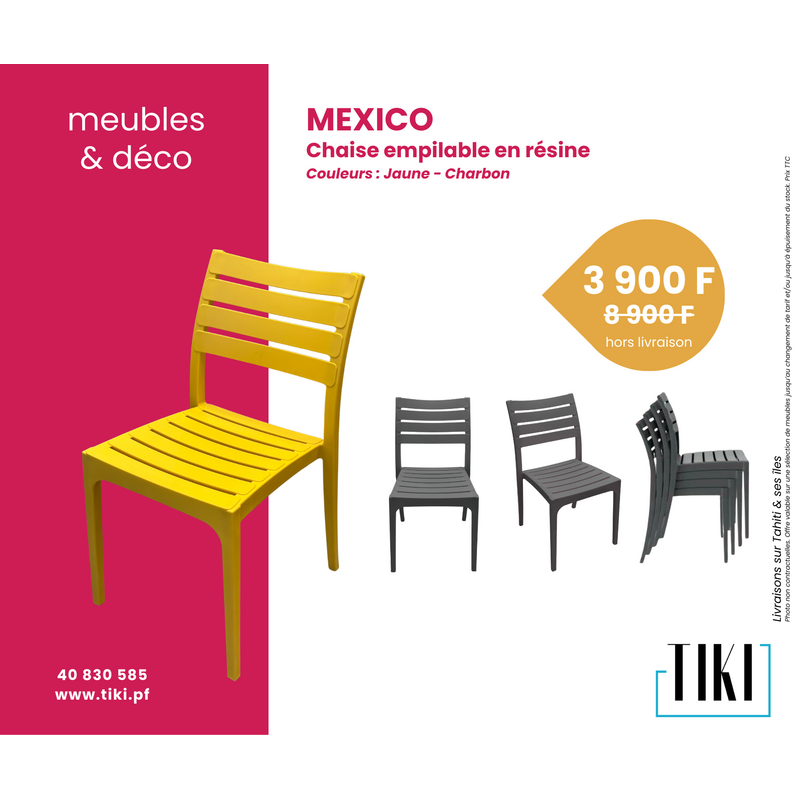 Mexico - Chaise de table en résine