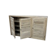 Buffet en Teck avec portes persiennes