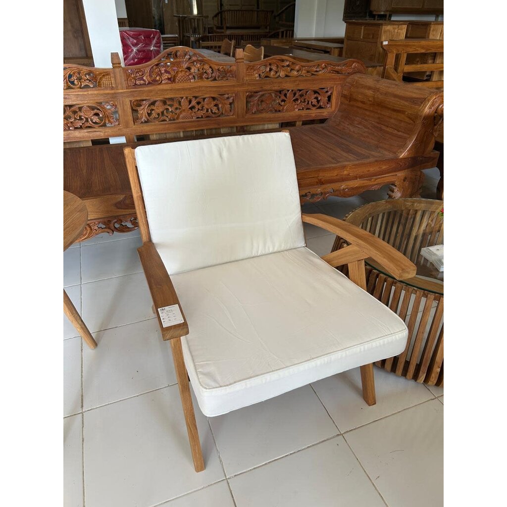 Fauteuil lounge Resta 72x82x76 Cm Brut WB