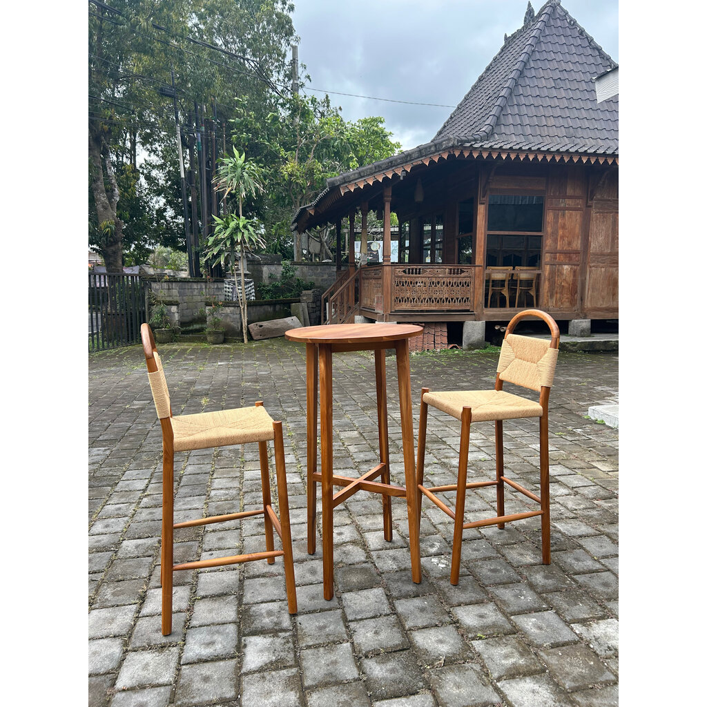 Table de bar Ø50x100 cm Brut WB