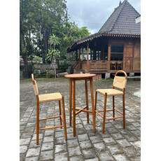 Table de bar Ø50x100 cm Brut WB