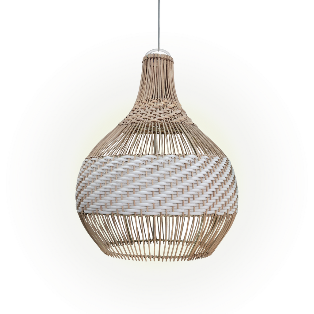 KUBAH - Abat-jour en rotin 40x50 cm