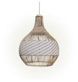 KUBAH - Abat-jour en rotin 40x50 cm