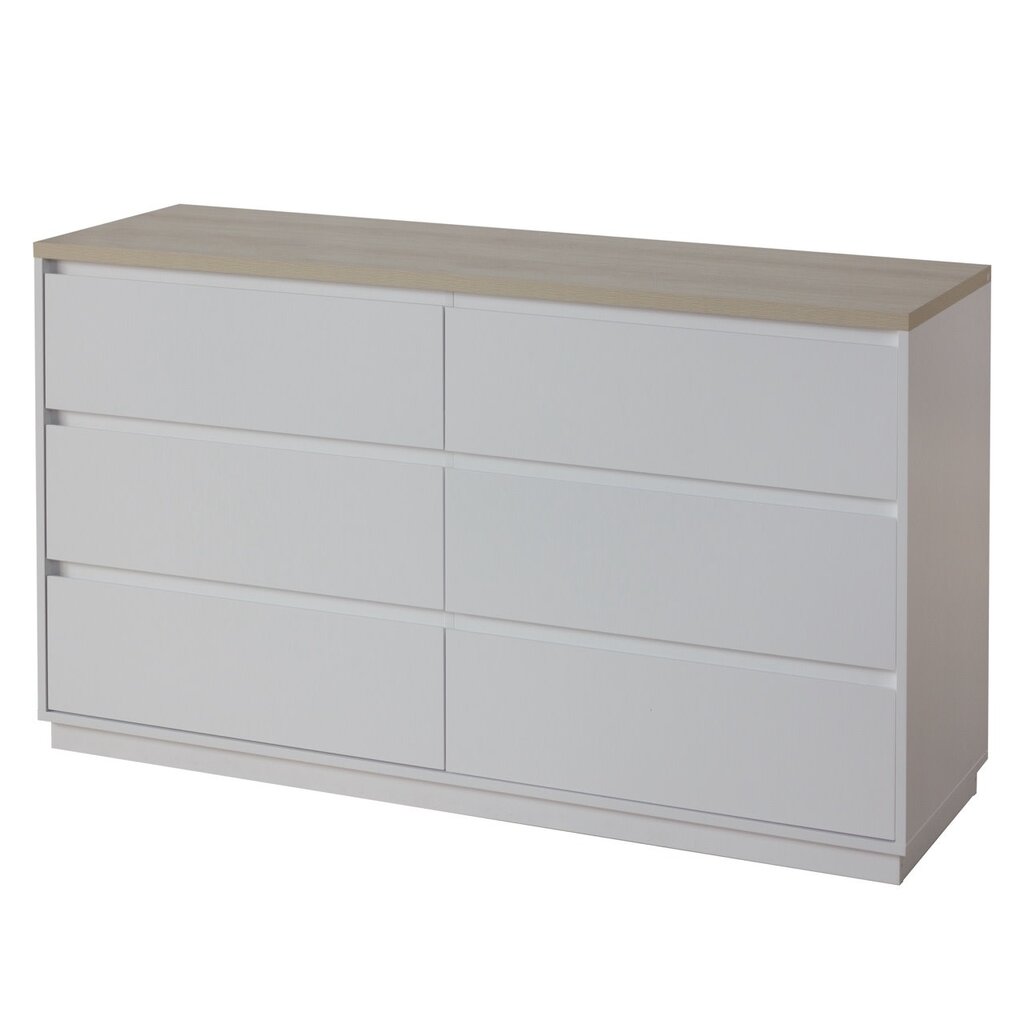 Commode Arlen 6 tiroirs 140x40x82 cm