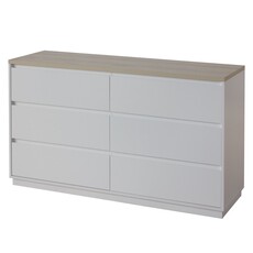 Commode Arlen 6 tiroirs 140x40x82 cm