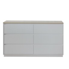 Commode Arlen 6 tiroirs 140x40x82 cm