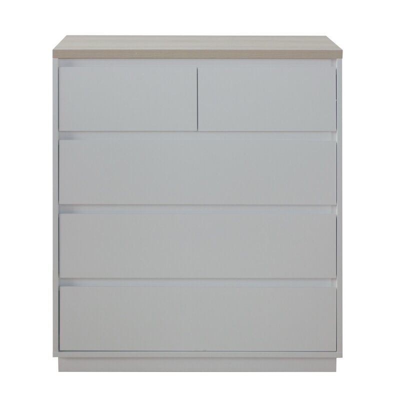 Commode Arlen 5 tiroirs 80x40x95 cm