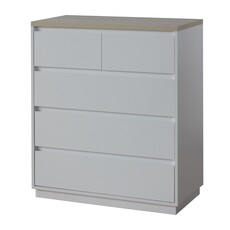 Commode Arlen 5 tiroirs 80x40x95 cm