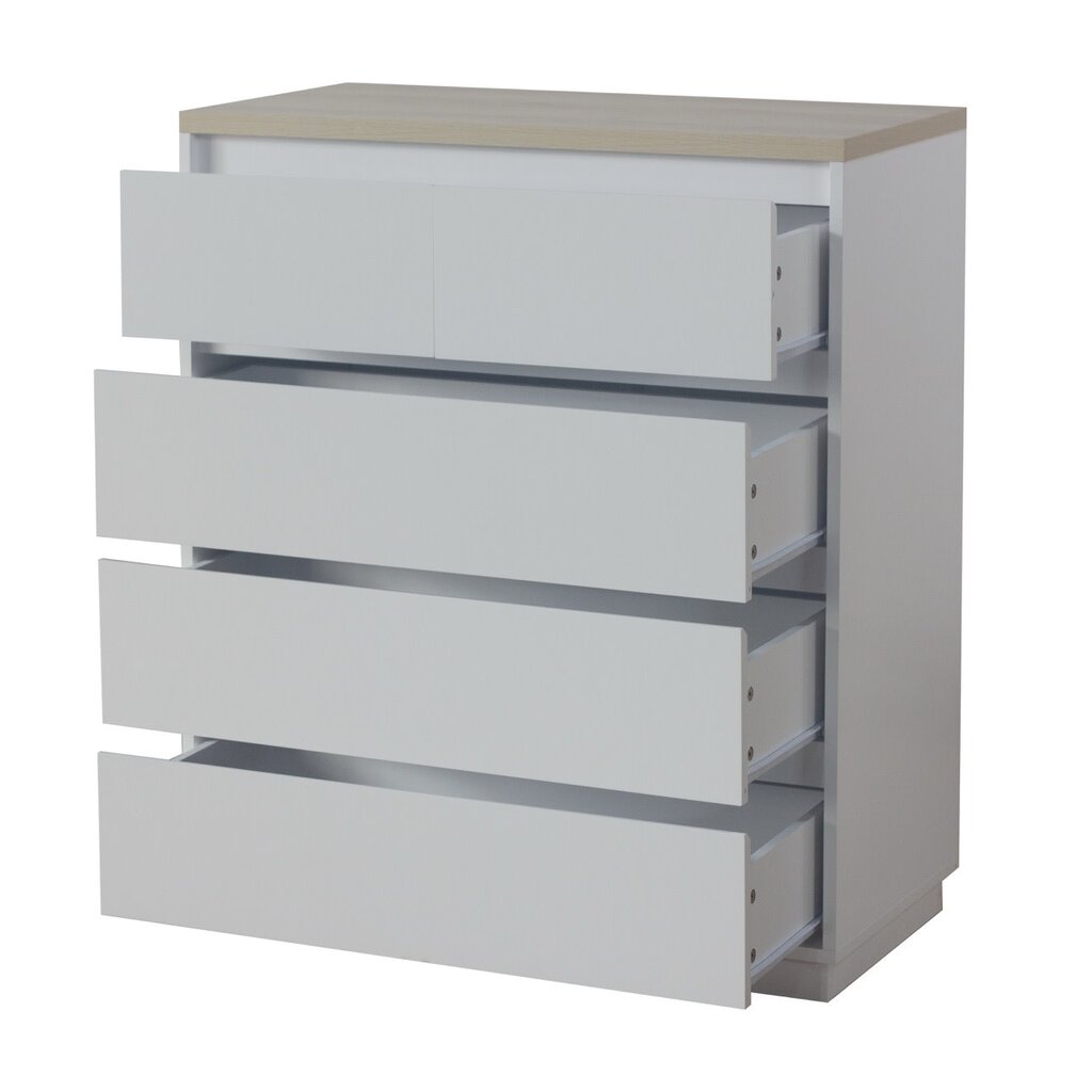 Commode Arlen 5 tiroirs 80x40x95 cm