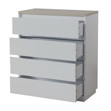 Commode Arlen 5 tiroirs 80x40x95 cm