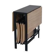Table à manger Novane + 4 chaises 130x80x75 cm