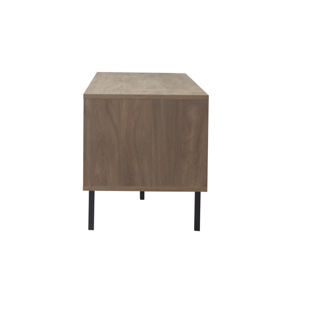 Meuble TV Harmonie 2 portes 1 tiroir 160x40x46 cm Noir bois