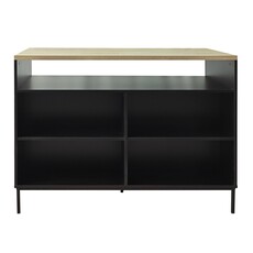 Buffet îlot Suri 2 tiroirs 120x60x201 cm