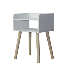 Table de chevet Bloom 40x30x55 cm Blanc