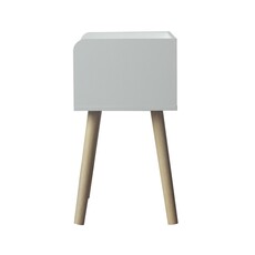 Table de chevet Bloom 40x30x55 cm Blanc