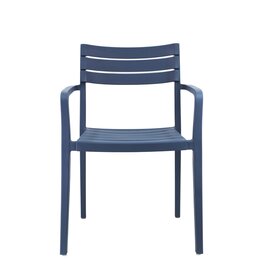 Cassis - Chaise de table en résine avec accoudoirs