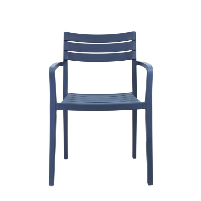 Cassis - Chaise de table en résine avec accoudoirs