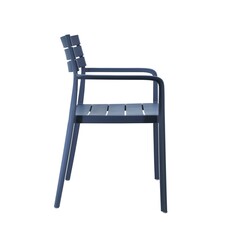Cassis - Chaise de table en résine avec accoudoirs
