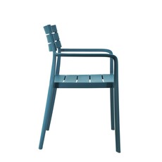 Cassis - Chaise de table en résine avec accoudoirs