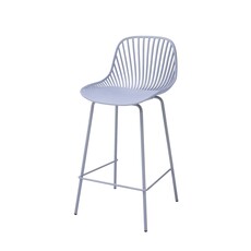 Chaise de bar en résine et pieds métal 65 cm