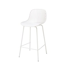 Chaise de bar en résine et pieds métal 65 cm