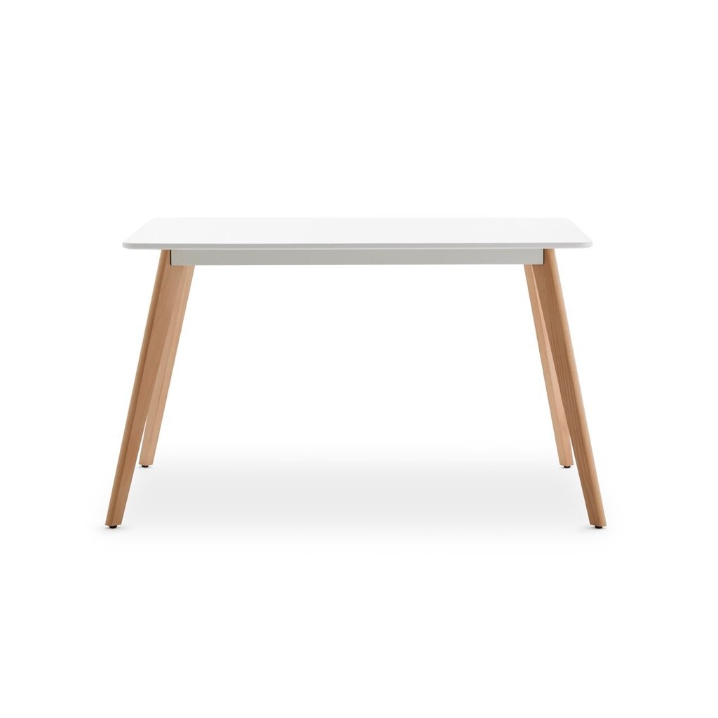 Table à manger en MDF et pieds bois 120x80x76 cm