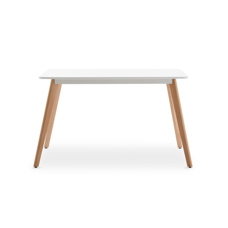 Table à manger en MDF et pieds métal 120x60x76 Cm