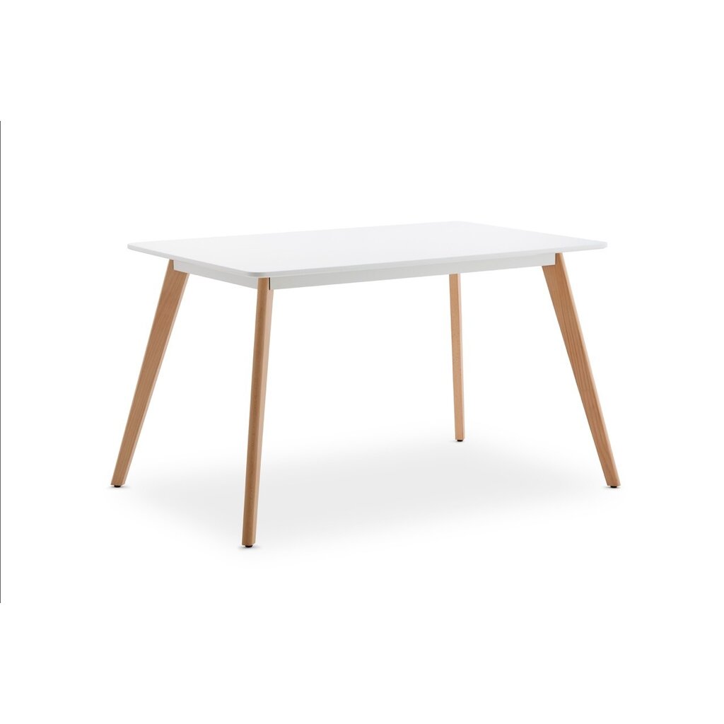 Table à manger en MDF et pieds bois 120x80x76 cm