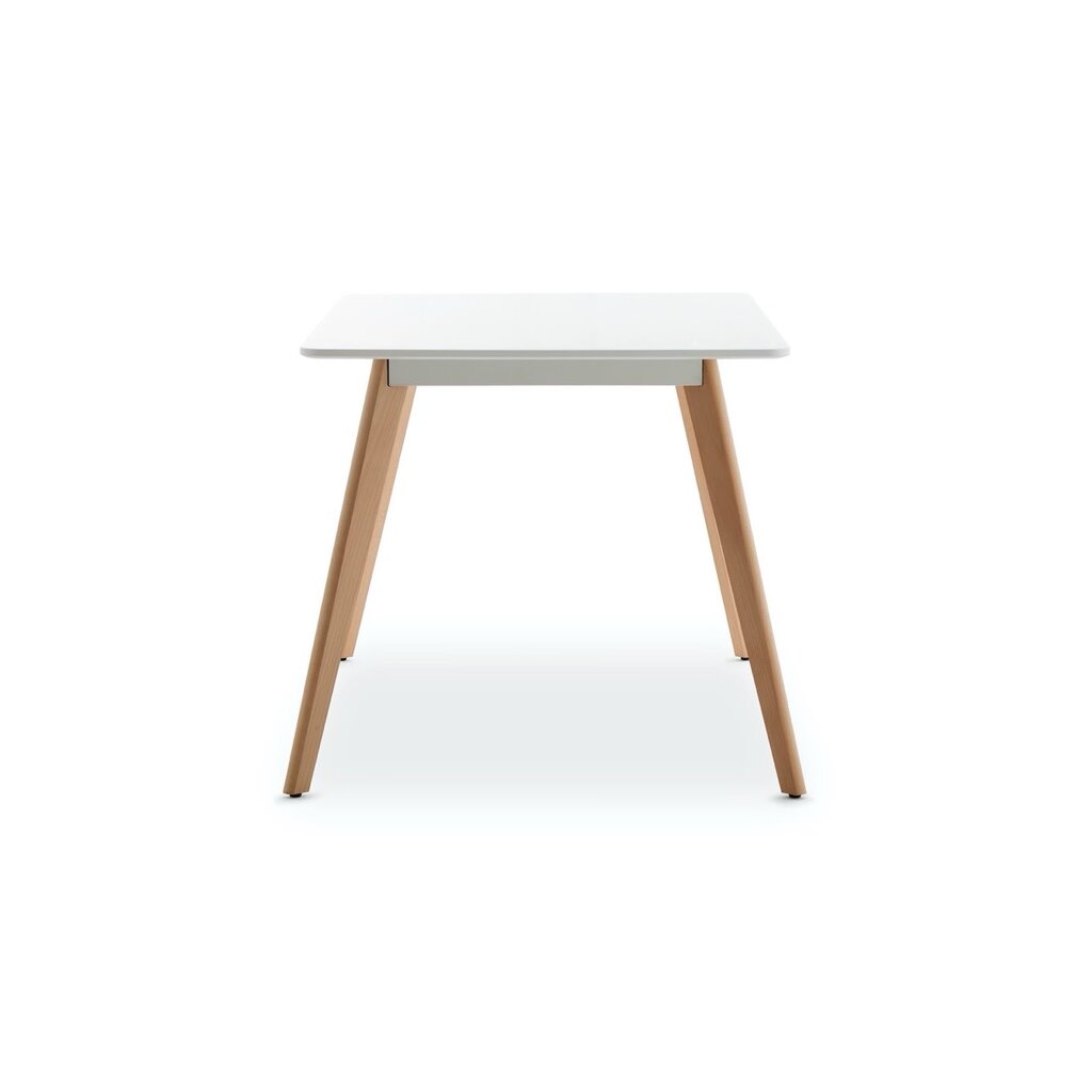 Table à manger en MDF et pieds bois 120x80x76 cm
