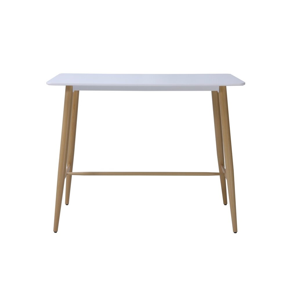 Table de bar en MDF et pieds métal peints par transfert thermique 120x60x97 Cm