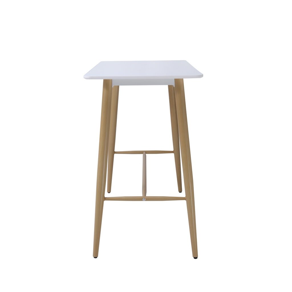 Table de bar en MDF et pieds métal peints par transfert thermique 120x60x97 Cm