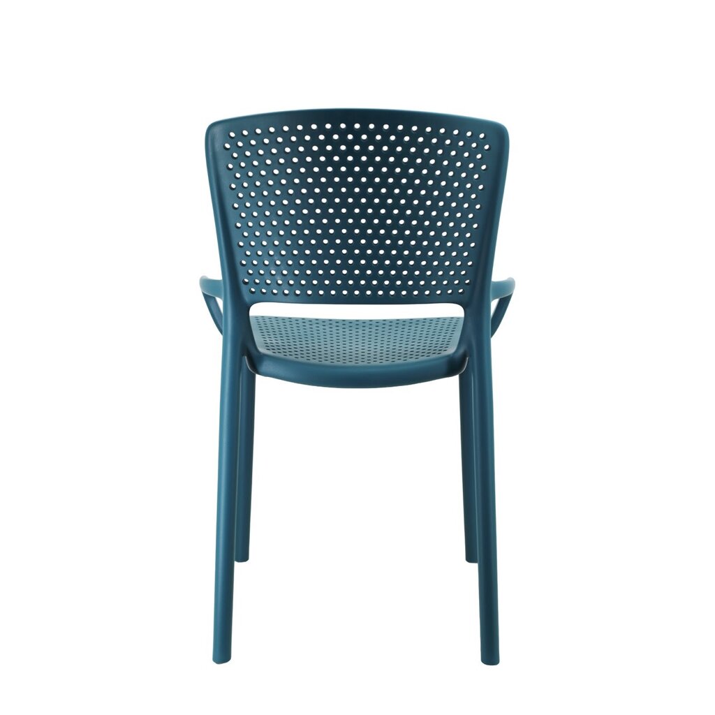 Chaise de table en résine avec accoudoirs