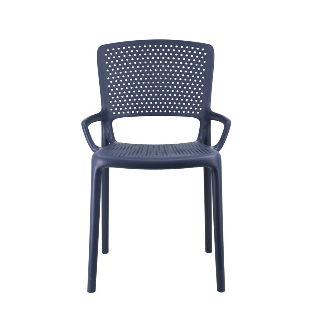 Chaise de table en résine avec accoudoirs