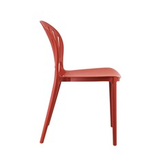 Chaise de table en résine dossier coquillage