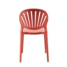 Chaise de table en résine dossier coquillage