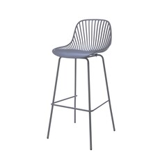 Chaise de bar en résine et pieds métal