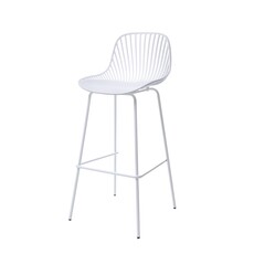 Chaise de bar en résine et pieds métal