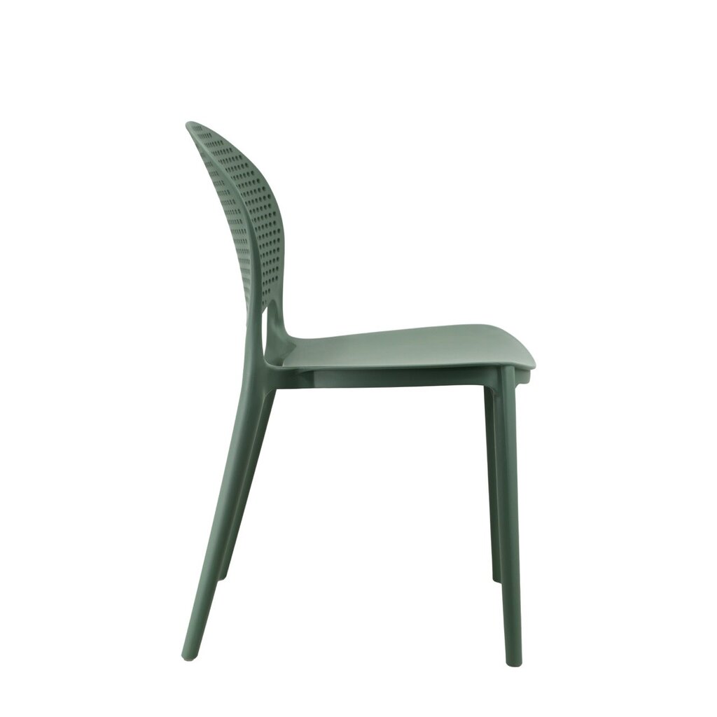 Chaise de table en résine dossier arrondi