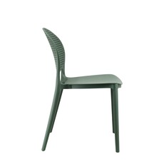 Chaise de table en résine dossier arrondi