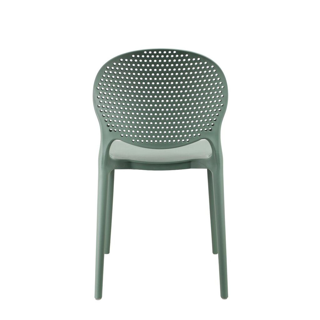 Chaise de table en résine dossier arrondi