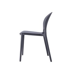 Chaise de table en résine dossier arrondi