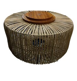 Abat-jour en rotin cylindrique 50x35 Cm