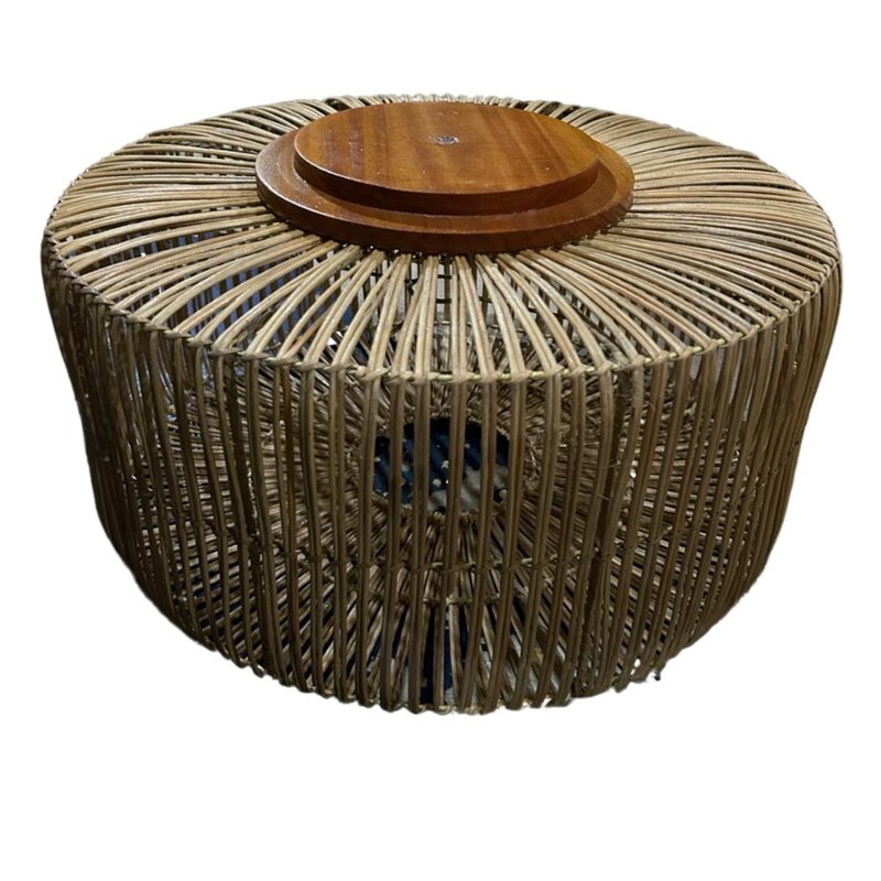 Abat-jour en rotin cylindrique 50x35 Cm