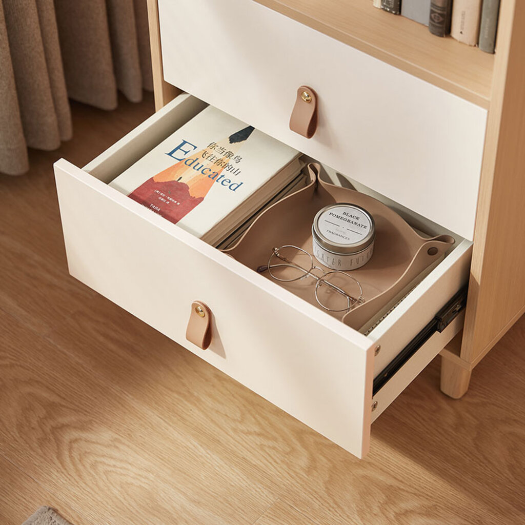 Étagère 2 tiroirs lanières 150 cm