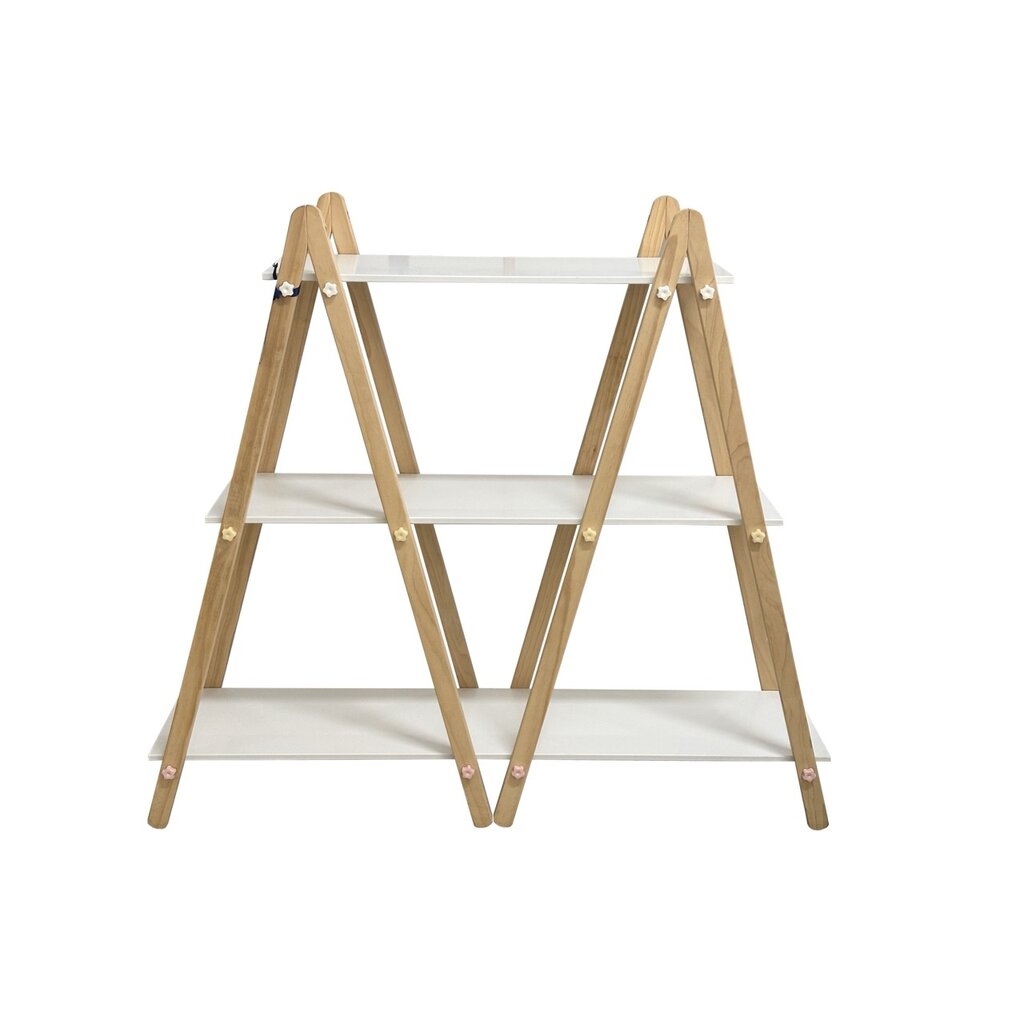 Étagère 3 Niveaux MDF + Pinède 122x34x110 Cm