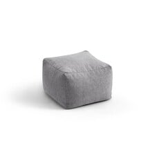 Pouf ottoman tissu 46x46x33 cm Gris