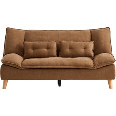 Canapé 3 places 182x93x89cm Marron