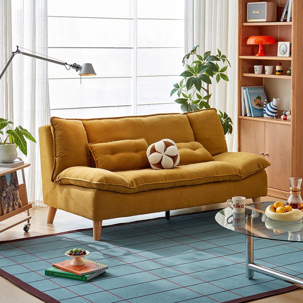 Canapé 3 places 182x93x89cm Jaune