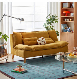 Canapé 3 places 182x93x89cm Jaune